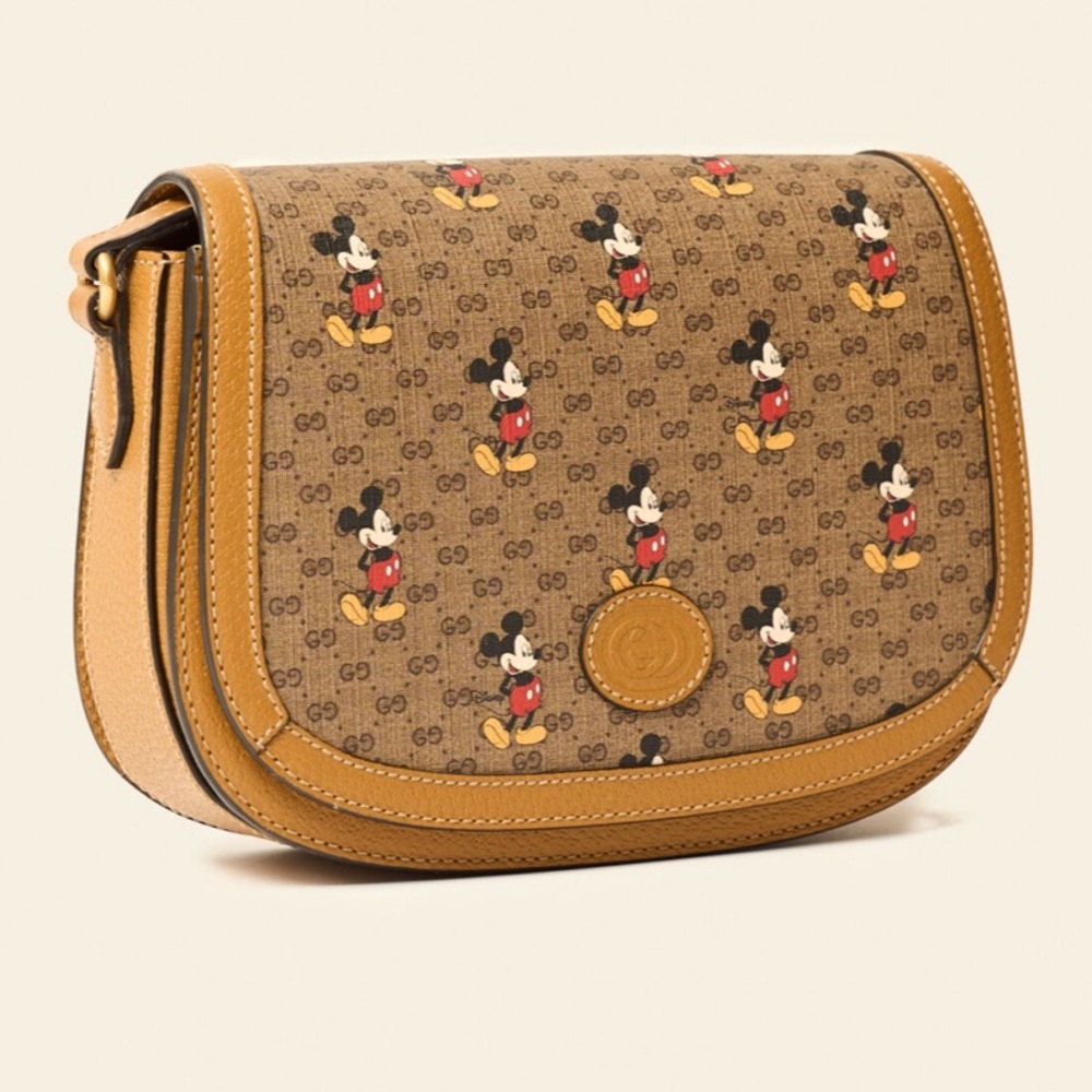 🏰Gucci🏰 x Disney Vintage GG Supreme Monogram Mickey Mouse Shoulder Bag - Picture 16 of 16